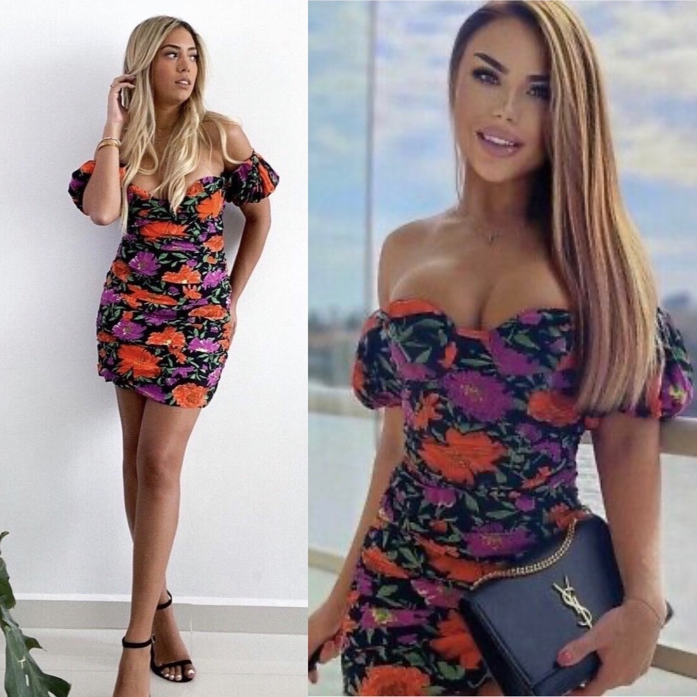 ZARA Women's Floral Print Mini Dress Size Medium